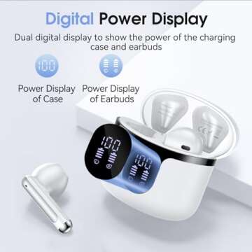 BHNYBWUL Wireless Earbuds with Bluetooth 5.3 and ANC