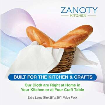 ZANOTY Highly Absorbent Cotton Kitchen Flour Sack Towels