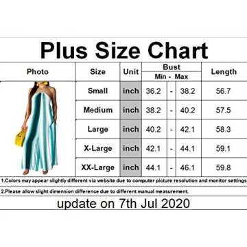 BestGirl Women's Casual Loose Plus Size Jumpsuits Stripe Print Spaghetti Strap Wide Leg Pants with Pockets Medium Multicolored-7
