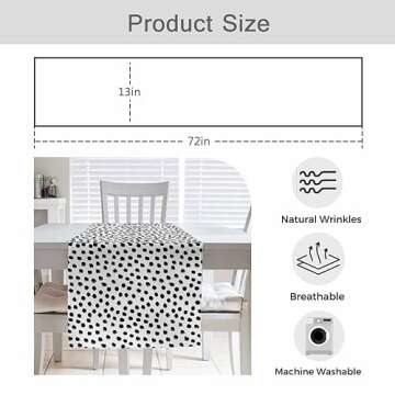 Stylish HOSNYE Table Runner for Holidays 13 x 72 Inch