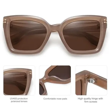 SOJOS Retro Oversized Cat Eye Sunglasses for Women