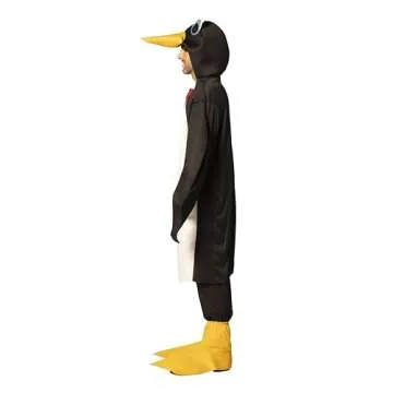Rasta Imposta Lightweight Penguin Costume, Black/White, One Size