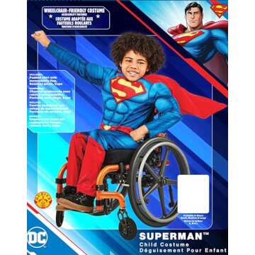 Rubies Child's DC Comics Superman Adaptive Costume, As Shown, Small