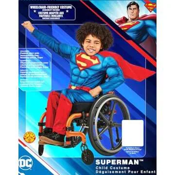 Rubie's Child's DC Comics Superman Adaptive Costume - Small, Vibrant & Durable