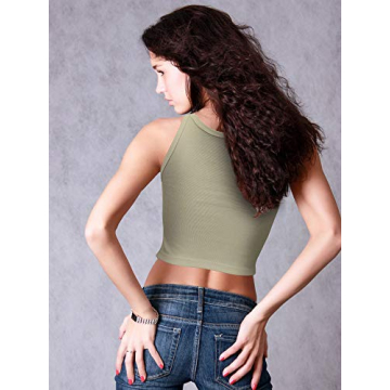 Stylish 4-Pack Crop Tank Tops for Women Activewear