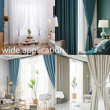 BEL AVENIR 2 Pack Curtain Tiebacks Tassel Drapery Tie-Backs Rope Handmade Holdbacks Home Office Hotel Decorative (Mix Beige)