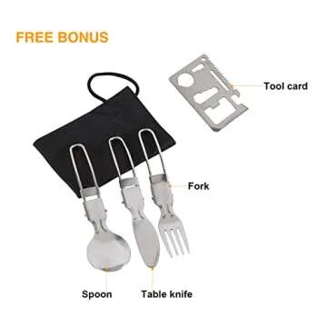 REDCAMP 19 PCS Camping Cookware Mess Kit Camping Gear Campfire Utensils Lightweight Stackable Pot Pan Bowls Soup Spoon with Storage Bag for Camping, Backpacking, Outdoor Cooking and Picnic, Orange