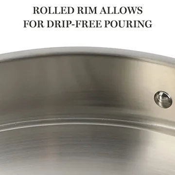 Martha Stewart Castelle 10 Piece 18/8 Stainless Steel Induction Safe Pots and Pans Non-Toxic Cookware Set