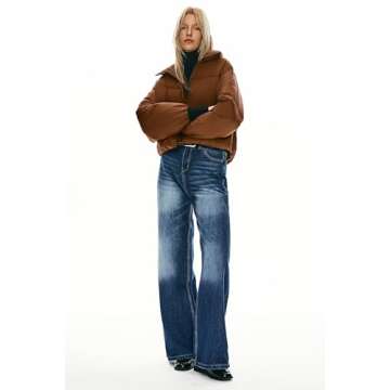 Orolay Women's Winter Cropped Puffer Jacket for Style