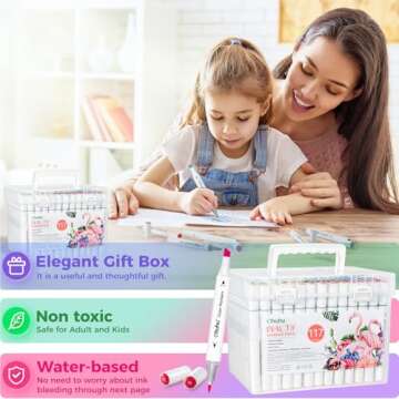 Ohuhu Markers - 116 Colors Dual Tips for Creative Art