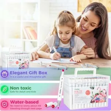 Ohuhu Markers - 116 Colors Dual Tips for Creative Art