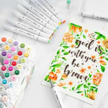 Ohuhu Markers - 116 Colors Dual Tips for Creative Art