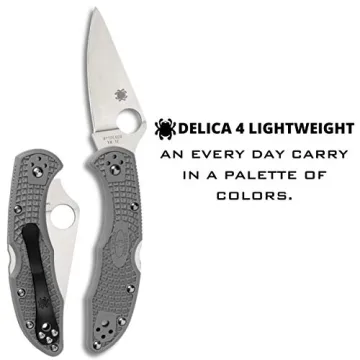 Spyderco Delica 4 Lightweight EDC Knife with Versatile Carry Options