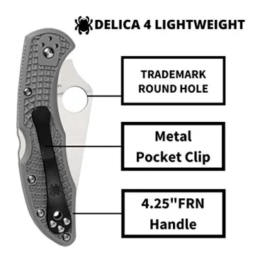 Spyderco Delica 4 Lightweight EDC Knife with Versatile Carry Options