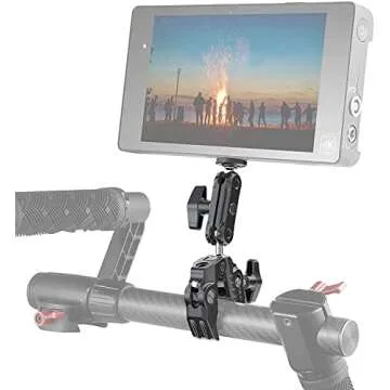 ULANZI Super Clamp Camera Clamp Mount Monitor 360° Ballhead Magic Arm Double Ball Head Adapter with 1/4"-20 & 3/8"-16 Thread ST-07 Phone Tripod Mount