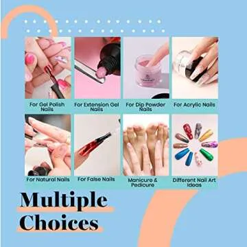 Beetles Nail Foil Glue Gel 2 Bottles 15ML with 20PCS Flower Butterfly and Metal Foil Stickers Set Nail Transfer Glues Manicure Art DIY Nail, LED Lamp Required Soak Off