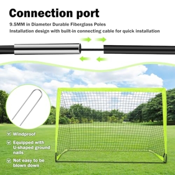 Enmons Portable Soccer Goals with Complete Training Kit