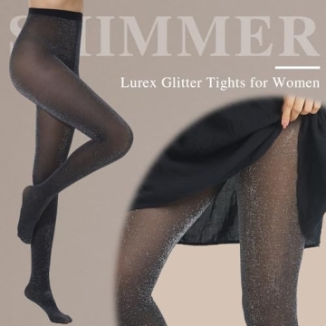 Stylish MANZI Sparkly Tights for Women - Comfortable & Versatile