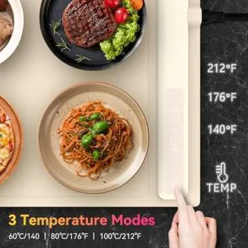 PRAGATISM Electric Warming Tray – Adjustable Fast Heating