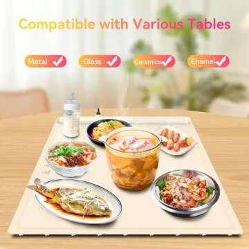 PRAGATISM Electric Warming Tray – Adjustable Fast Heating