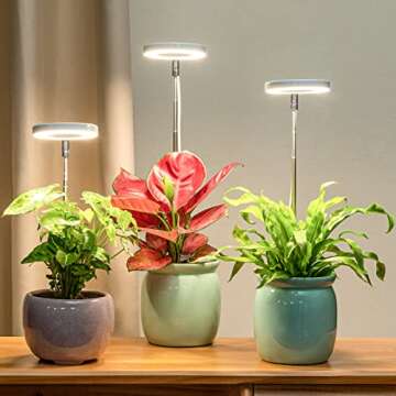 LORDEM Grow Light, Full Spectrum LED Plant Light for Indoor Plants, Height Adjustable Growing Lamp w...