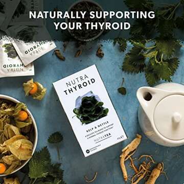 NUTRATHYROID - Thyroid Health Tea | Metabolism Tea - Providing Thyroid Support - Includes Kelp, Bladderwrack & Ashwagandha - 20 Enveloped Tea Bags - by Nutra Tea - Herbal Tea