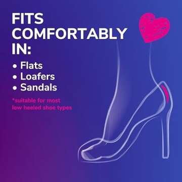 Dr. Scholl's® Love Your Heels & Flats Heel Liner Cushions, Helps Prevent Uncomfortable Shoe Rubbing at The Heel and Helps Prevent Shoe Slipping for Shoes That are Too Big, 3 Pair