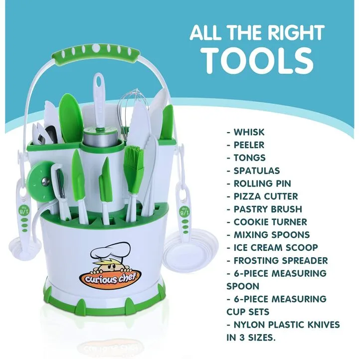 Kids Cookware Set 30-Piece - Curious Chef Collection