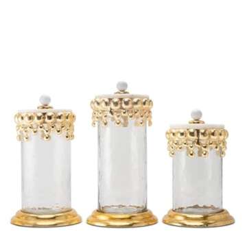 Aspire Designs Gold Canister Set - Marble Kitchen Jars