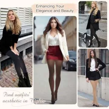 MANZI 2 Pairs Women's Opaque Control Top Tights Comfort Stretch 70 Denier Pantyhose Black Small