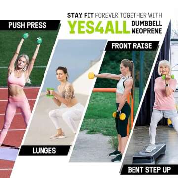 Dumbbell Neoprene 3-5-8lb pair + Metal Rack