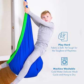 Harkla Sensory Swing for Kids - Soft Indoor Relaxation Pod