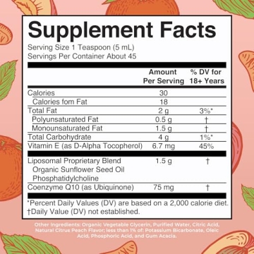 MaryRuth Organics Liquid CoQ10 for Heart Health & Energy
