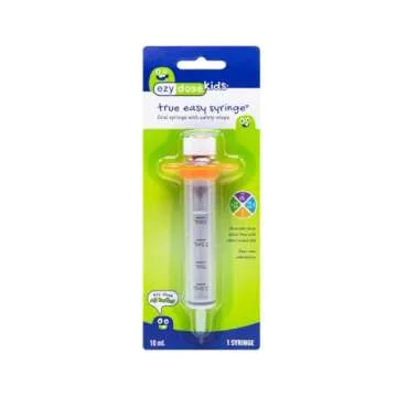 EZY DOSE Kids Baby Oral Syringe & Dispenser, True Easy Design for Liquid Medicine, Easy to Control, 10 mL/2 TSP Color Coded, BPA Free, Pack of 3