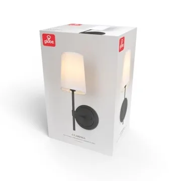 Affordable Globe Electric Wall Sconce with Fabric Shade