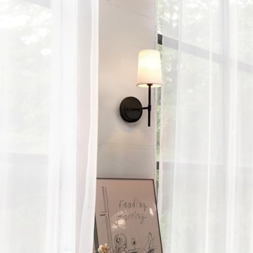 Affordable Globe Electric Wall Sconce with Fabric Shade