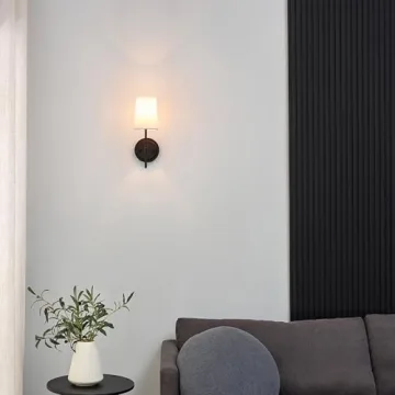 Affordable Globe Electric Wall Sconce with Fabric Shade