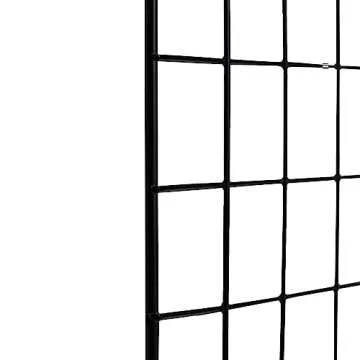 Amazon Basics 6-Cube Wire Grid Stackable Storage Shelves, 12 x 12-Inches, Black, 12.6"D x 26"W x 38"H