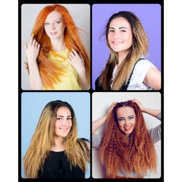 Dmriektu Hair Crimper Ceramic Plates Auto Shut-Off Dual Voltage