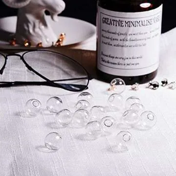 Mini Glass Globe Bottle Kit for Creative DIY Projects