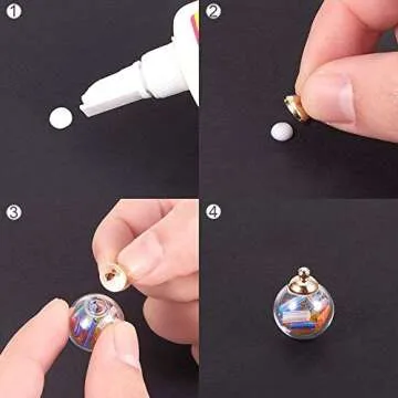 Mini Glass Globe Bottle Kit for Creative DIY Projects