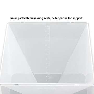 FUNSHOWCASE Pyramid Resin Epoxy Mold for Womens Jewelry Making, Polymer Clay, Soap Making, Cabochon Crystal Gemstone Crafting Projects Extra Large 6x6