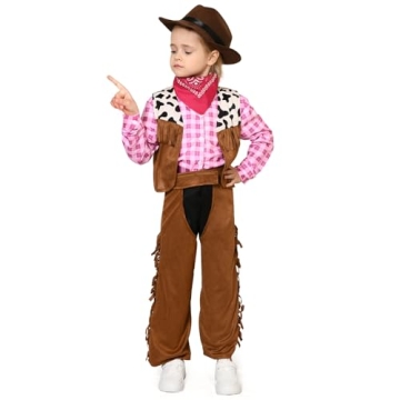 Tacobear Cowgirl Costume for Girls - Fun Dress Up Set