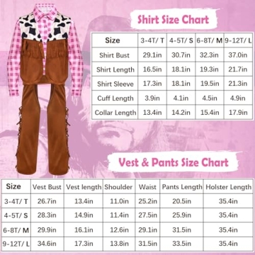 Tacobear Cowgirl Costume for Girls - Fun Dress Up Set