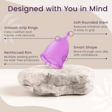 EcoBlossom Reusable Menstrual Cup for Comfortable Periods