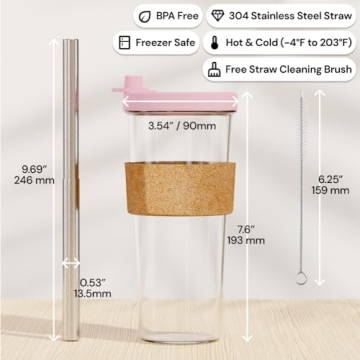 Dodoko Boba Cup 24oz – Travel Friendly and Stylish