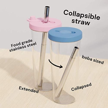 Dodoko Boba Cup 24oz – Travel Friendly and Stylish