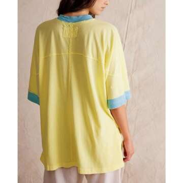 Songling Womens 3/4 Length Sleeve Casual Loose Fit Summer Tee Shirt Basics Cotton t Shirts Trendy To...