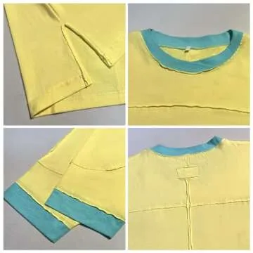 Songling Casual Loose Fit Cotton Tee for Women