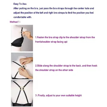 Tamlien Bra Strap Clips for Comfort & Style - 8 Pack